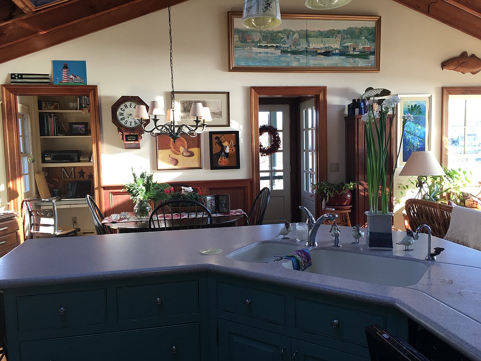 view from inside kitchen area