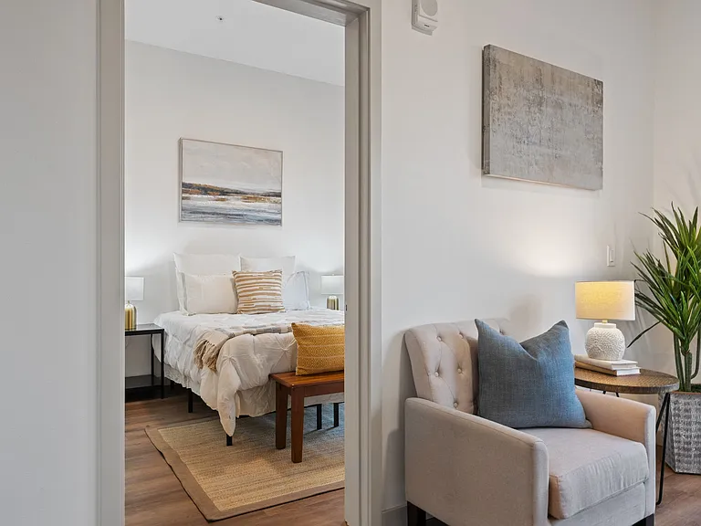 Staged Unit 107. (2BR 2BA) Similar floor plans: 207, 307 ,407, 109, 209, 309 , 409, 118, 218, 318, 418 *Unit features may vary. Inquire with our leasing office to schedule a tour.