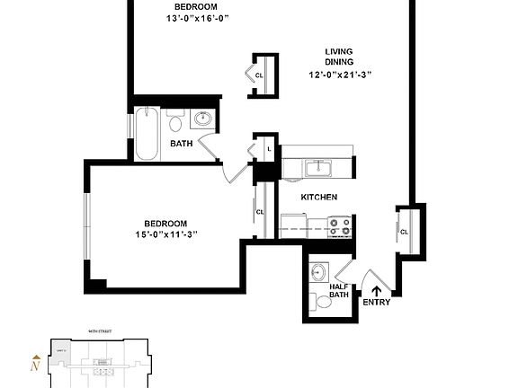 2nd image of 225 E 95th St #B16d