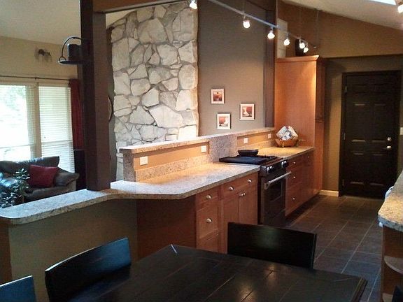 Kitchen overlooking Living