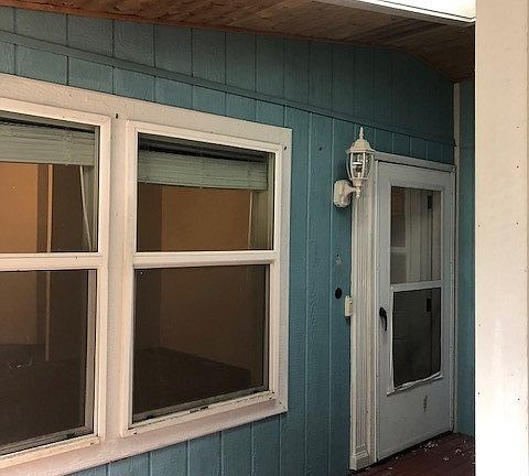Covered porch with skylight