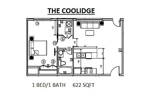 Floor plan The Coolidge