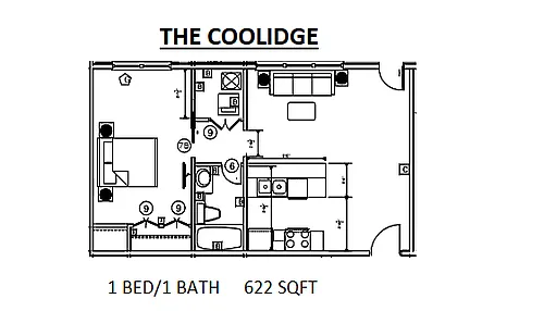 Floor plan The Coolidge