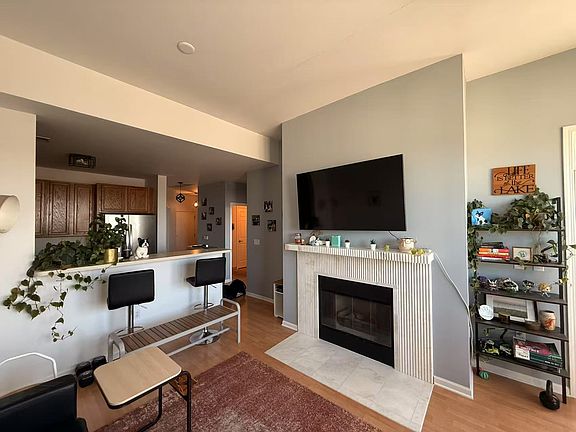 Living Room with New Fireplace
