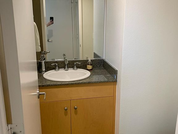 Downstairs powder room.