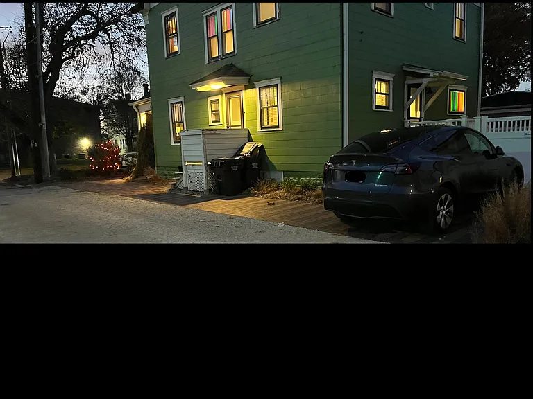 Off street parking on brick drive for two. Directly across the alley has off street parking for two to three.