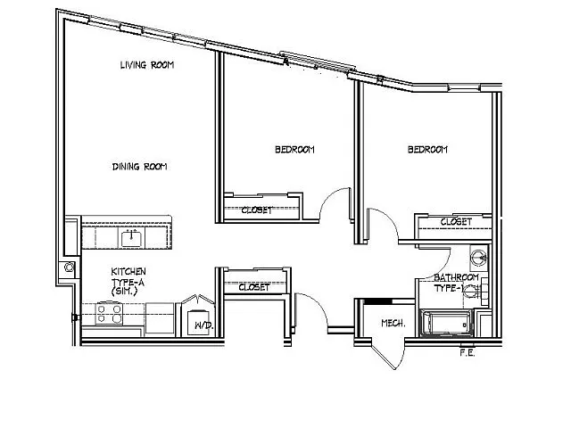 Floor plan B1D