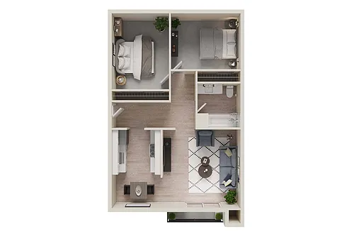 Floor plan Two Bedroom A