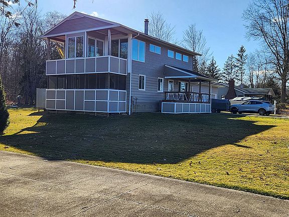 Side view facing the lake