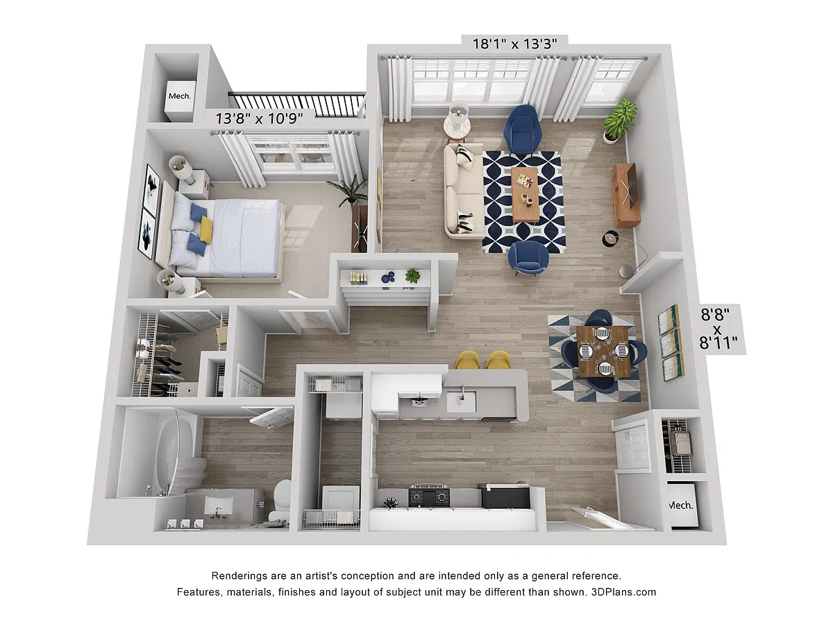 Floor plan A3 Renovated