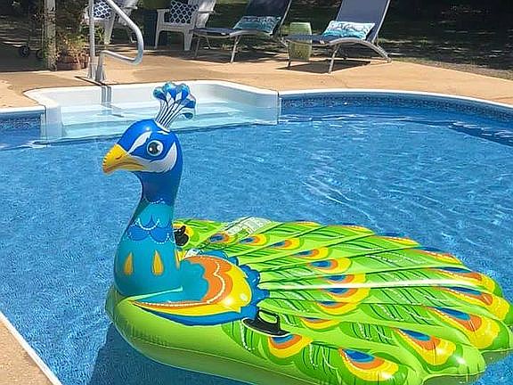 Large sparkling pool