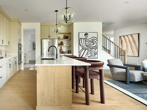 A photo of the kitchen of the Matera 36 estate model home by Brookfield Residential