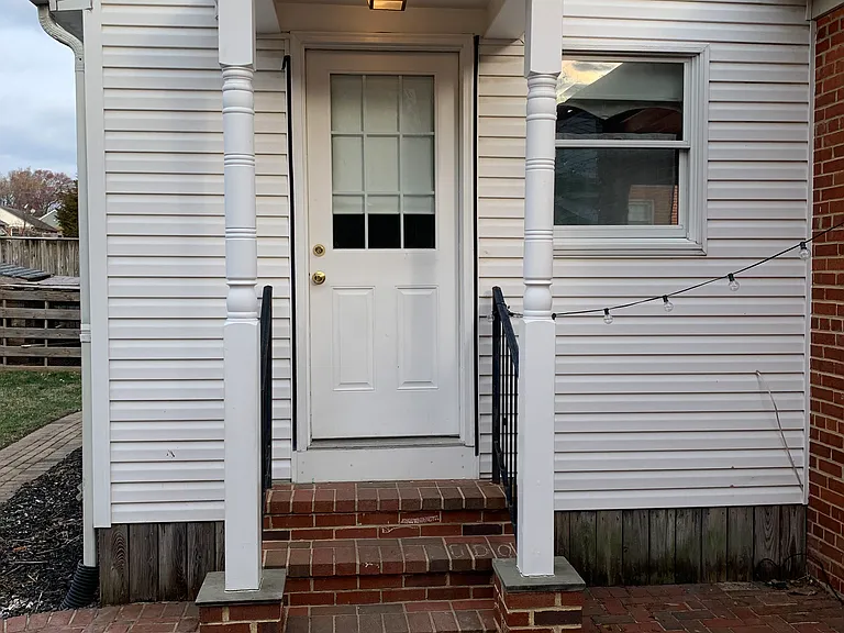 Back door off the kitchen