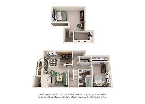 Floor plan 1x1 Loft Large