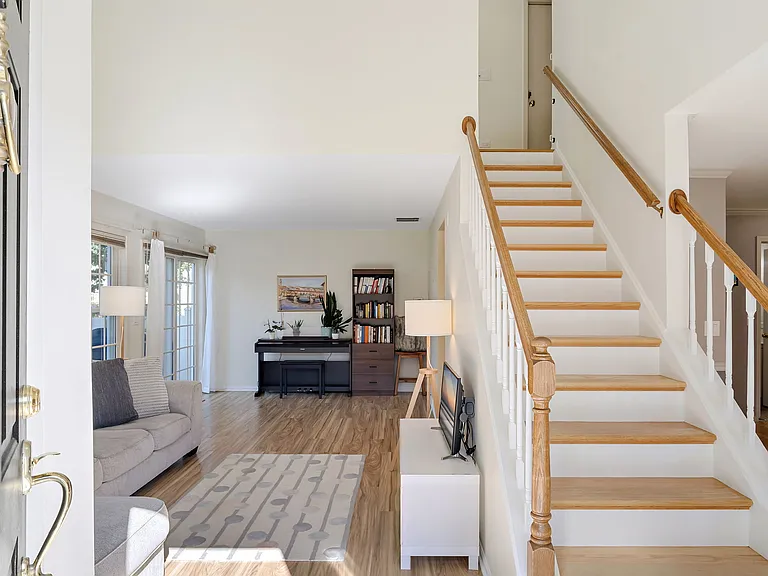Main entrance through front door