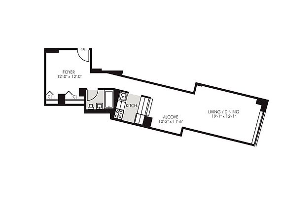 2nd image of 45 Wall St APT 519
