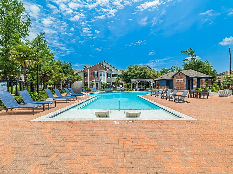 Pool and relaxing seating