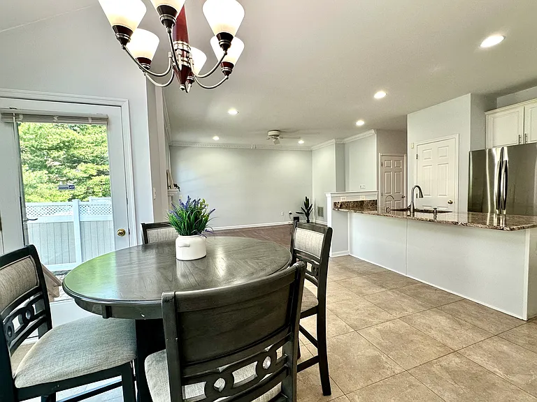 Breakfast Looking At Family Room