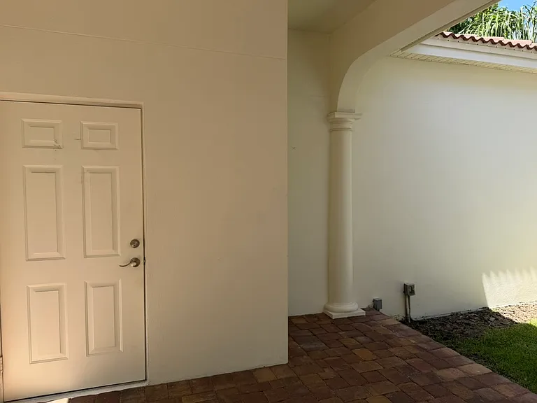 Door to the garage