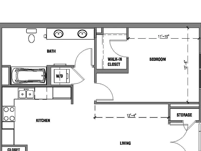 The Avenue Hollywood - B2 - 1 Beds - 1 Baths - 887 Sq. ft.