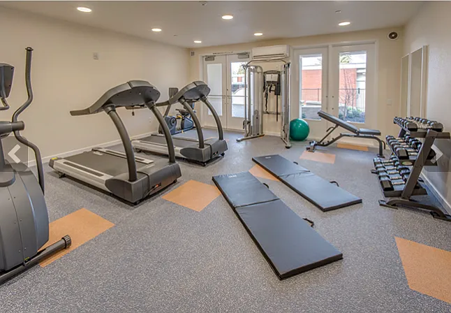 Well-equipped exercise room just steps from your apartment home.