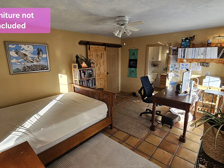 Furniture not included, picture shows how big the Master bedroom is