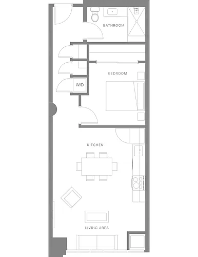 Floor plan One Bedroom B