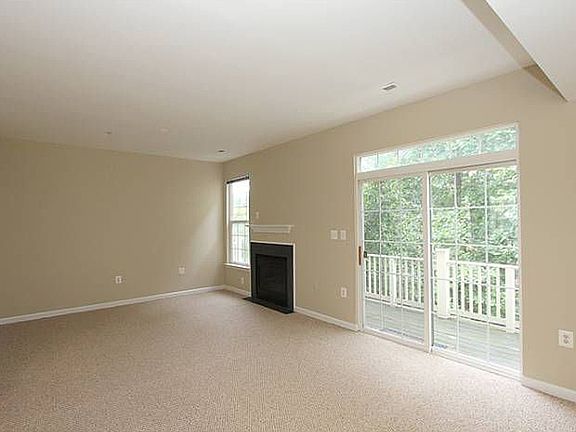 Living room with deck