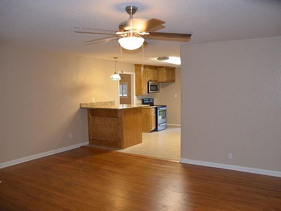 Living room looking at kitchen