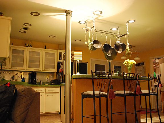 Kitchen with Pan Rack