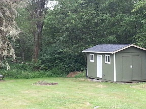 10' x 20' utility shed. It is powered, insulated and heated