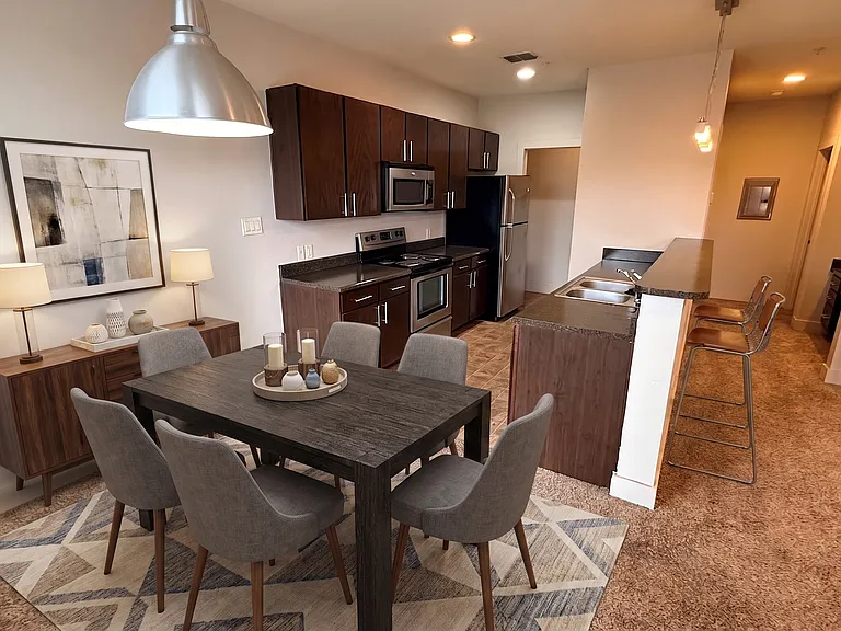 Spacious Open Floor Plan - Kitchen, Living and Dining.