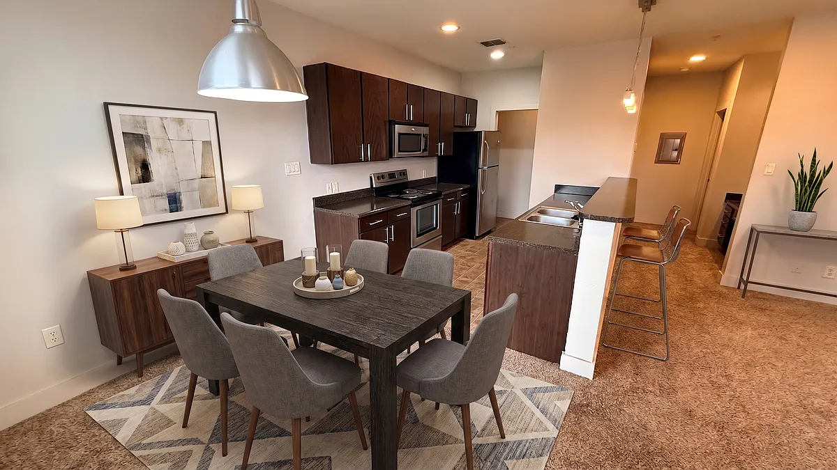 Spacious Open Floor Plan - Kitchen, Living and Dining. - 6011 Grissom Rd #2205