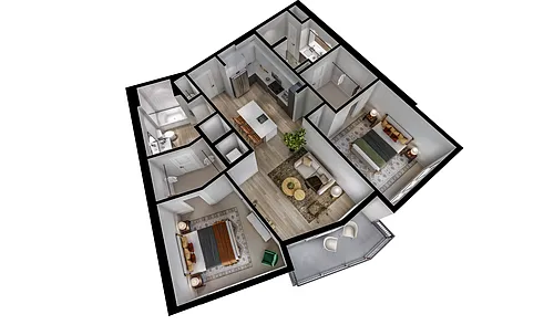 Floor plan B3