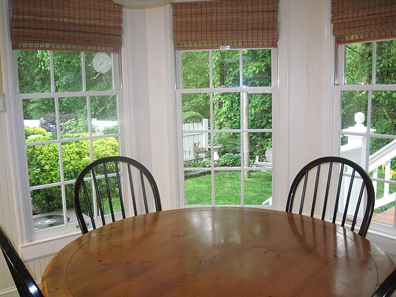 Kitchen view of courtyard