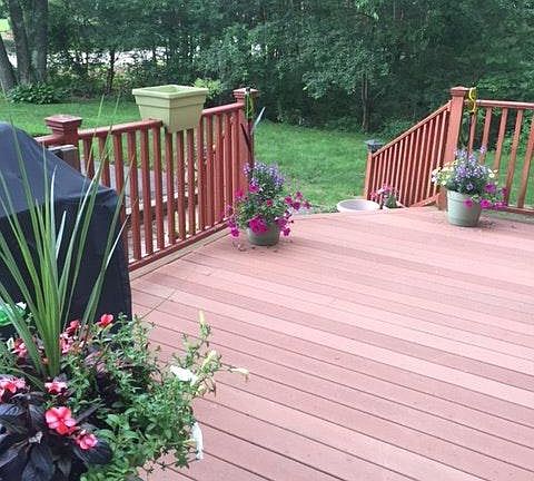 Raised oversized deck