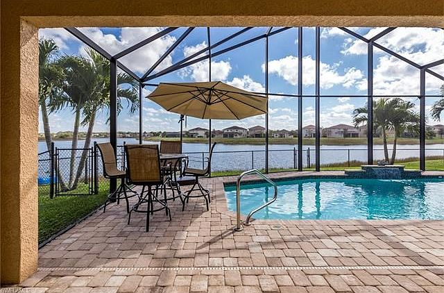 Heated Saltwater Pool with Water Fall