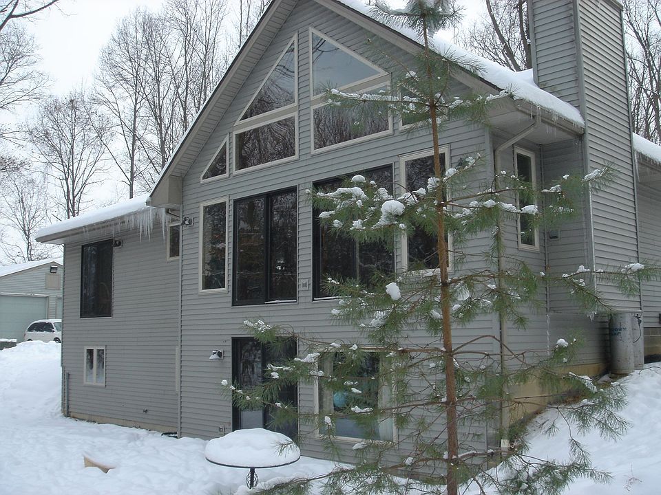 Rear view of the home