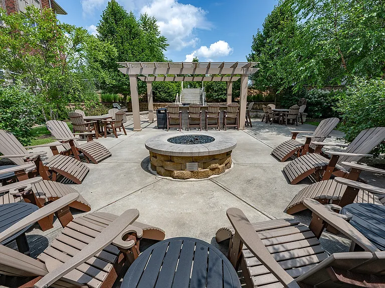 Community Patio with Pergola, Grilling Station, and Fire Pit