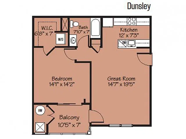 Floor plan Dunsley