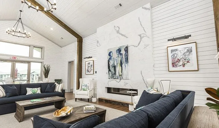 Inside the leasing office at The Retreat at Fairhope Village