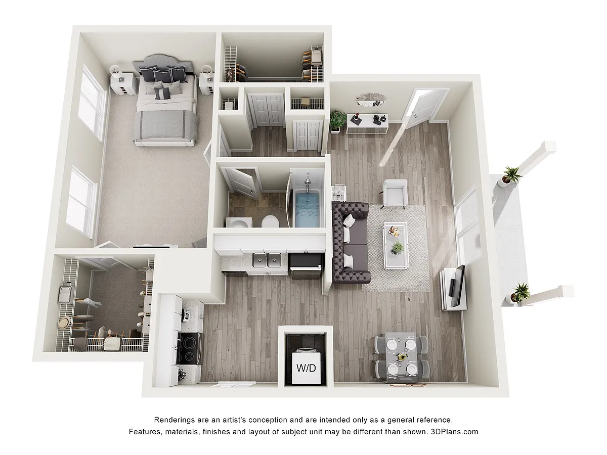 Floor plan One Bedroom