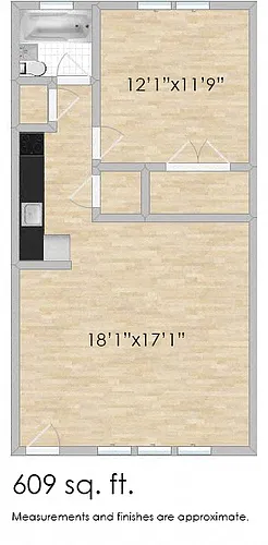 Floor plan 1 Bedroom