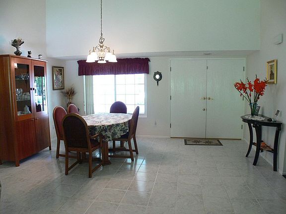 View of double door entry with tile floor!