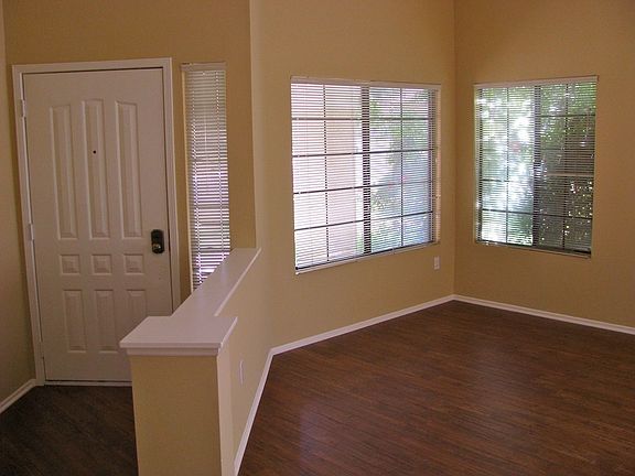 Living room and entry area