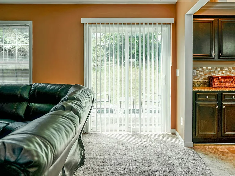 Sliding door to backyard