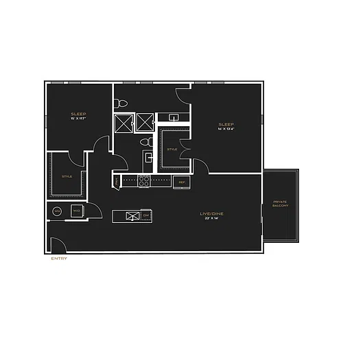Floor plan B3