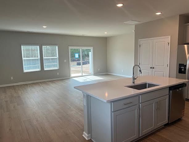 Open Kitchen and Family Room view