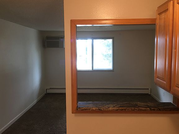 view from kitchen to lvg room