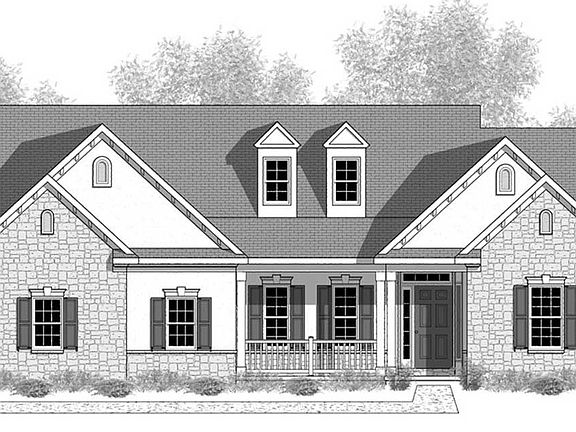 Elevation A - Optional Features Shown